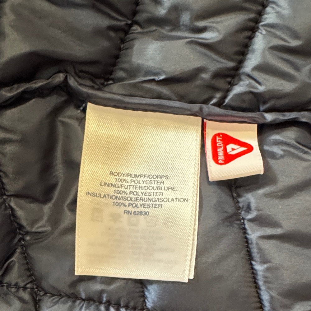 Lands' End Women's Navy Primaloft Puffer Jacket - Picture 7 of 8